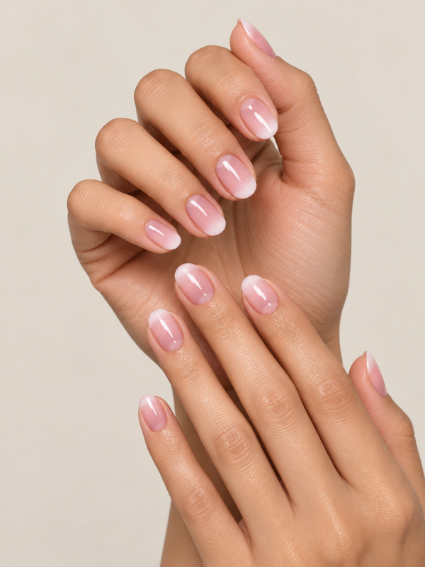 Pink-White Ombré